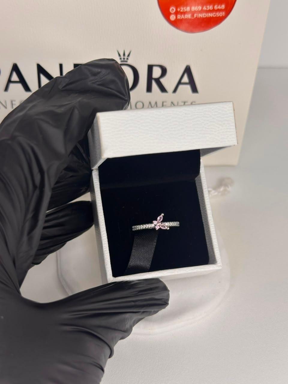 Sparkling Butterfly Ring Rose - foto 2